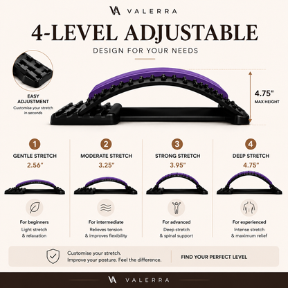 Valerra back stretcher four adjustable height levels