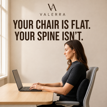 Valerra lumbar support cushion on an office chair