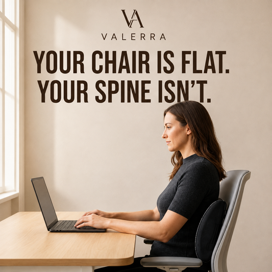 Valerra lumbar support cushion on an office chair